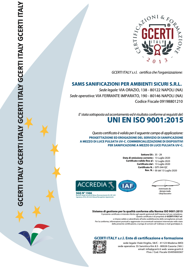 CERITF SAMS UNI EN ISO 9001_2015